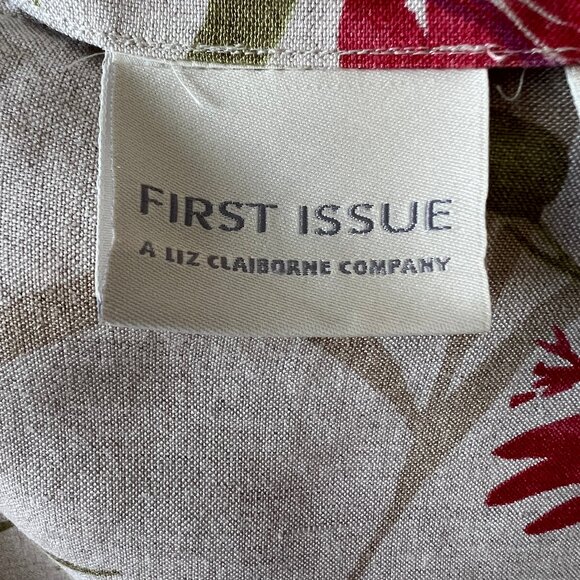 Liz Claiborne First Issue Wrap Skirt, Knee Length, Linen Blend, Size 12, EUC! - Picture 6 of 10